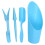 1Set Durable Blue Plastic Garden Set for Succulent Care 5
