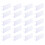 20pcs Price Tag Display Board Plastic Flat Label Holder 1