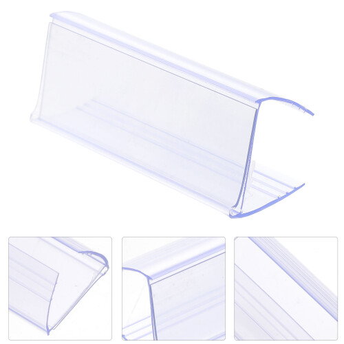 20pcs Price Tag Display Board Plastic Flat Label Holder 1