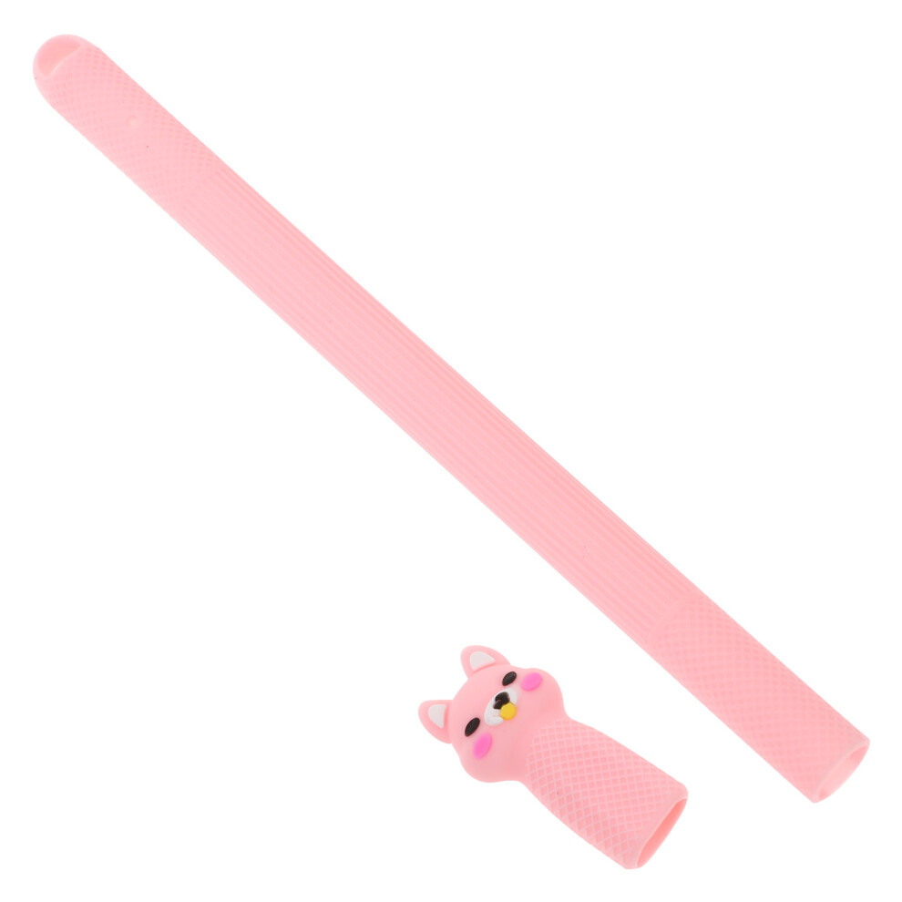 Silicone Pencil Protective Case With Lid For Apple Pencil 2 Pink 3033542815082