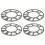 4Pcs Durable Silver Wheel Shims Car Wheel Spacers Universal Fit 1