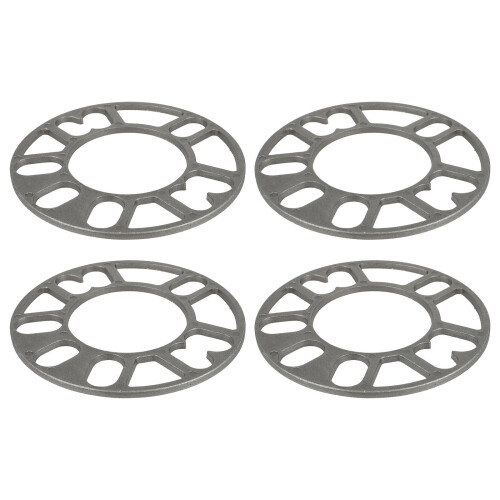 4Pcs Durable Silver Wheel Shims Car Wheel Spacers Universal Fit