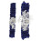 2Pcs Blue Lace Wedding Garter Bride Decor Soft Comfortable Leg Rings 1