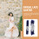2Pcs Blue Lace Wedding Garter Bride Decor Soft Comfortable Leg Rings 4