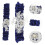 2Pcs Blue Lace Wedding Garter Bride Decor Soft Comfortable Leg Rings 5