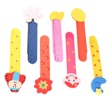 10 Pcs Wooden Ruler Child Bamboo Cartoon
