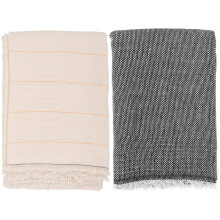 2Pcs Assorted Color Carpet Non-Slip Fabric Floor Mat Liner Polyester