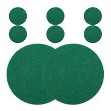 8Pcs Green Adhesive Table Hockey Pushers Pads for Mini Hockey Tables