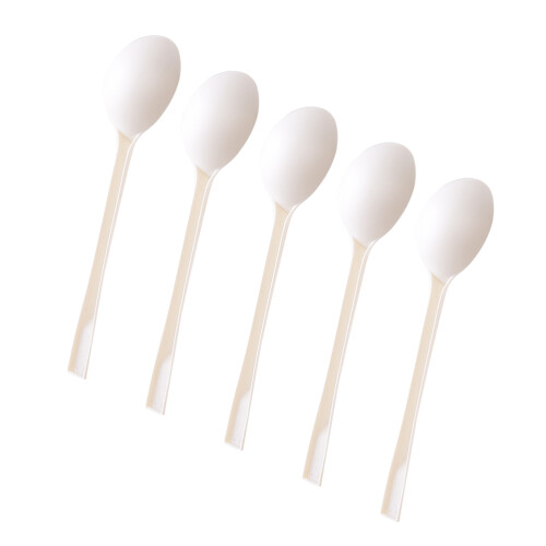 100Pcs Thickened White Soup for Outdoor Use