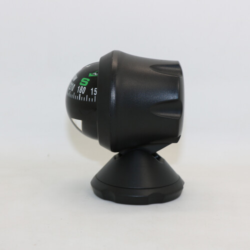 Delicate Car Compass Ball Black Plastic Adhesive for Dashboard 2