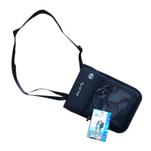 Travel Document Pouch Passport Holder Nylon 1pcs Black