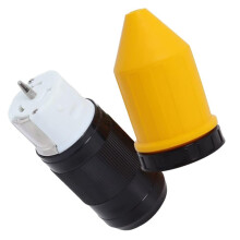 50 Amp RV Power Cord with NEMA SS250P TwistLock Plug, Weatherproof Cover, 125/250V