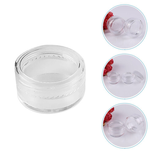 100Pièces Bocaux Miniatures Transparents Ps Pour Et Crème 2