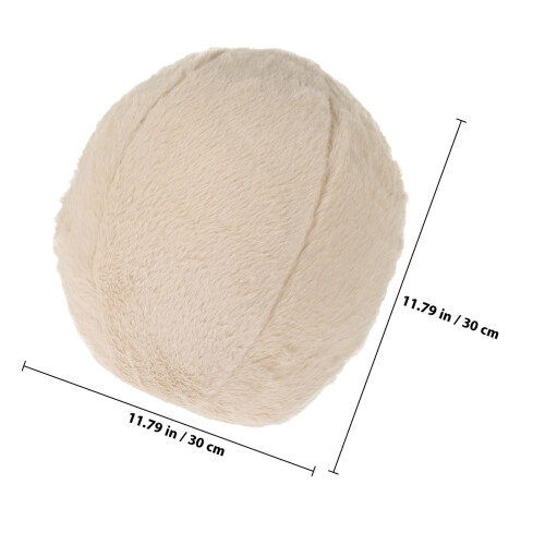 Furry Pillows Beige Rabbit Hair 1pack 1