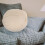 Furry Pillows Beige Rabbit Hair 1pack 9
