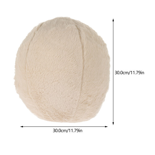Furry Pillows Beige Rabbit Hair 1pack 2