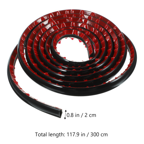 Self-Adhesive Edge Strip Black Sideline Pvc Bendable 1