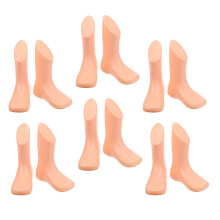 6Pcs Beige Plastic Baby Foot Mannequins for Sock Display Infant Models