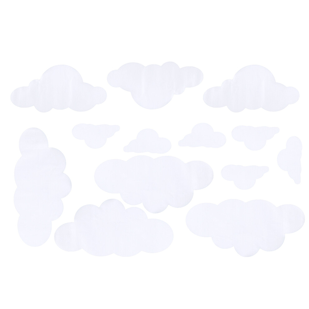 31Pc Cloud Wall Decals Vinyl Stickers Removable Wall Art Decor White Solustre