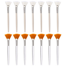 14Pcs Cosmetic Brush Kit Soft Bristles Plastic Handle for Makeup Use