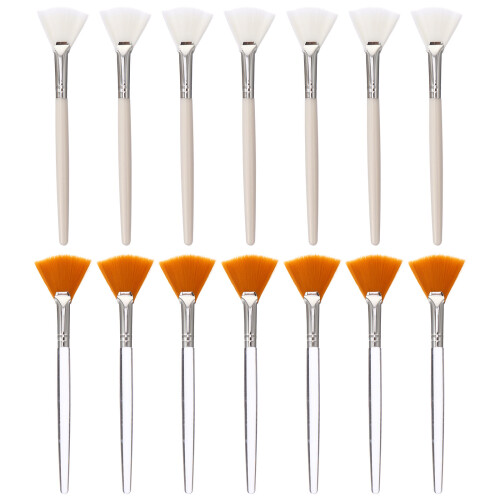 14Pcs Cosmetic Brush Kit Soft Bristles Plastic Handle for Makeup Use
