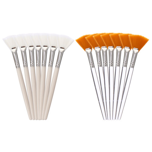 14Pcs Cosmetic Brush Kit Soft Bristles Plastic Handle for Makeup Use 2
