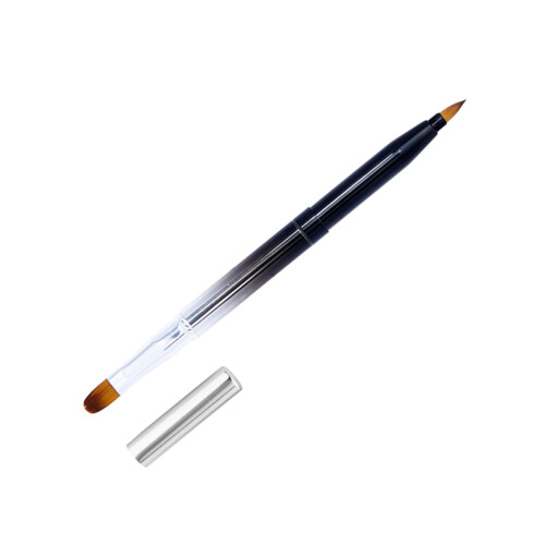 Dual-Ended Lip Brush Assorted Colors Flexible Lipstick Applicator