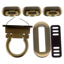 4Pcs Fashion Golden Lock Clutch Durable Padlocks for Bag DIY