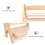 2Layer Wooden Multi-Layer Plant Stand Shelf Eco-Friendly Light Brown 3