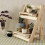 2Layer Wooden Multi-Layer Plant Stand Shelf Eco-Friendly Light Brown 6
