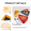 Yellow Pizza Keeper Silicone Box for Packing Fresh Restaurant Use 6