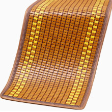Bamboo Cooling Mat 90x240cm Brown A Mahjong Style Sleeping Mat with Instant Cooling Comfort