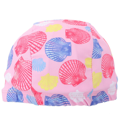 1Pièces Bonnet Natation Enfant Rose Nylon Élastique Étanche