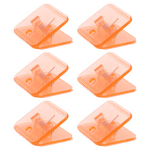 6pcs clear wall-mounted dog potty pad clips for indoor outdoor use