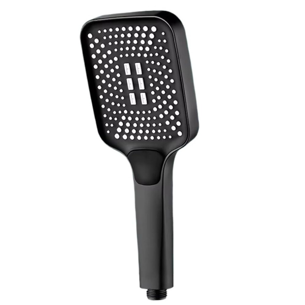 Pressure Rainfall Shower Head With 3 Spray Modes, Water Saving Design, Easy Installation, Black 9070919691591