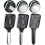 Pressure Rainfall Shower Head with 3 Spray Modes, Water Saving Design, Easy Installation, Black 2