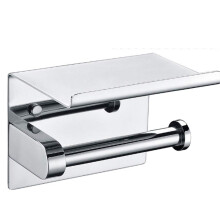 Stainless Steel Bathroom Organizer Toilet Paper Holder with Rustproof Chrome Finish SpaceSaving Design