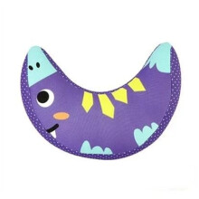 Child Car Seat Headrest Pillow for Long Trips, Soft Cotton Kids Neck Support Cushion, 2 Pack Purple
