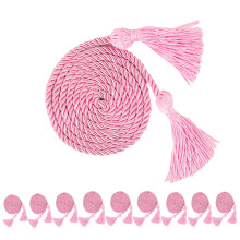 Graduation Honor Cords 68 Inch Polyester Bulk Pack for National Honor Society Pink Ceremony