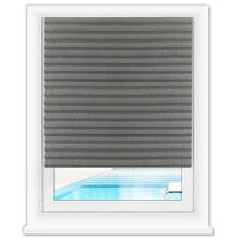 6 Pack Cordless Blackout Window Shades 36x72 Light Blocking Pleated Paper Blinds Grey Adjustable