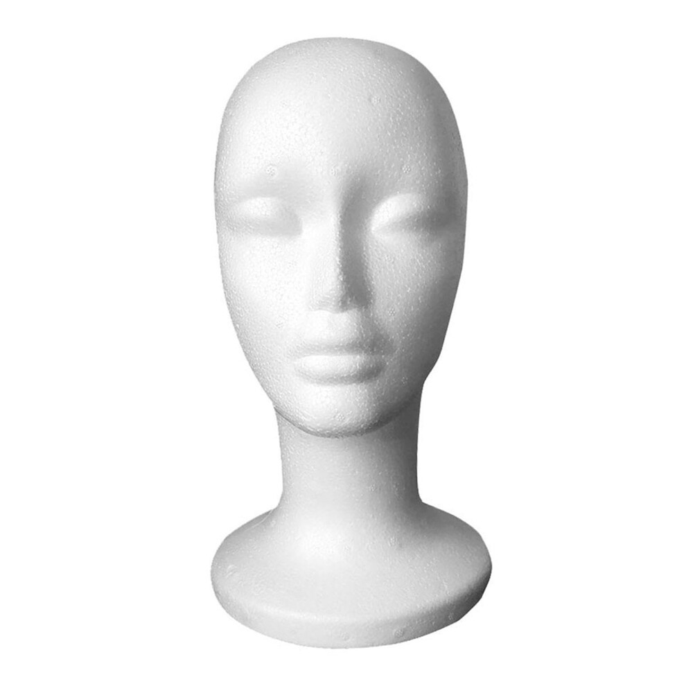 Unisex Mannequin Head For Wigs With Realistic Features And Weighted Base, Foam Wig Display Stand For Hats