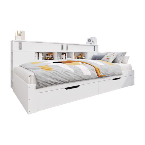 Sofa bed, storage dayed,3ft 90*190 cm, multifunctional storage bed with drawers 1