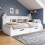 Sofa bed, storage dayed,3ft 90*190 cm, multifunctional storage bed with drawers 3