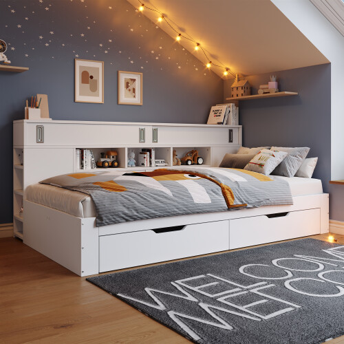 Sofa bed, storage dayed,3ft 90*190 cm, multifunctional storage bed with drawers