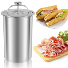 Ham Press Cooker 304 Stainless Steel Meat Press with Thermometer for Healthy Homemade Deli Meat Ref: 5545