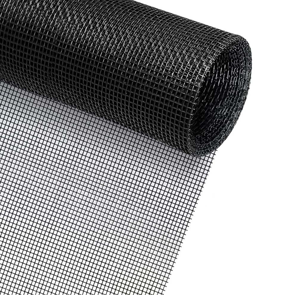 Window Screen Mesh 48X118 Inch Fiberglass Insectproof Roll For Patio Door Porch Window Black 9053599978565
