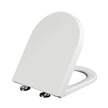 Soft Close White D Shape Toilet Seat 360x460mm with Quick Release and Non Slip PP Material
