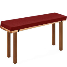 Outdoor Bench Cushion 59x12in Burgundy, FadeResistant with NonSlip Grip and Washable Cover