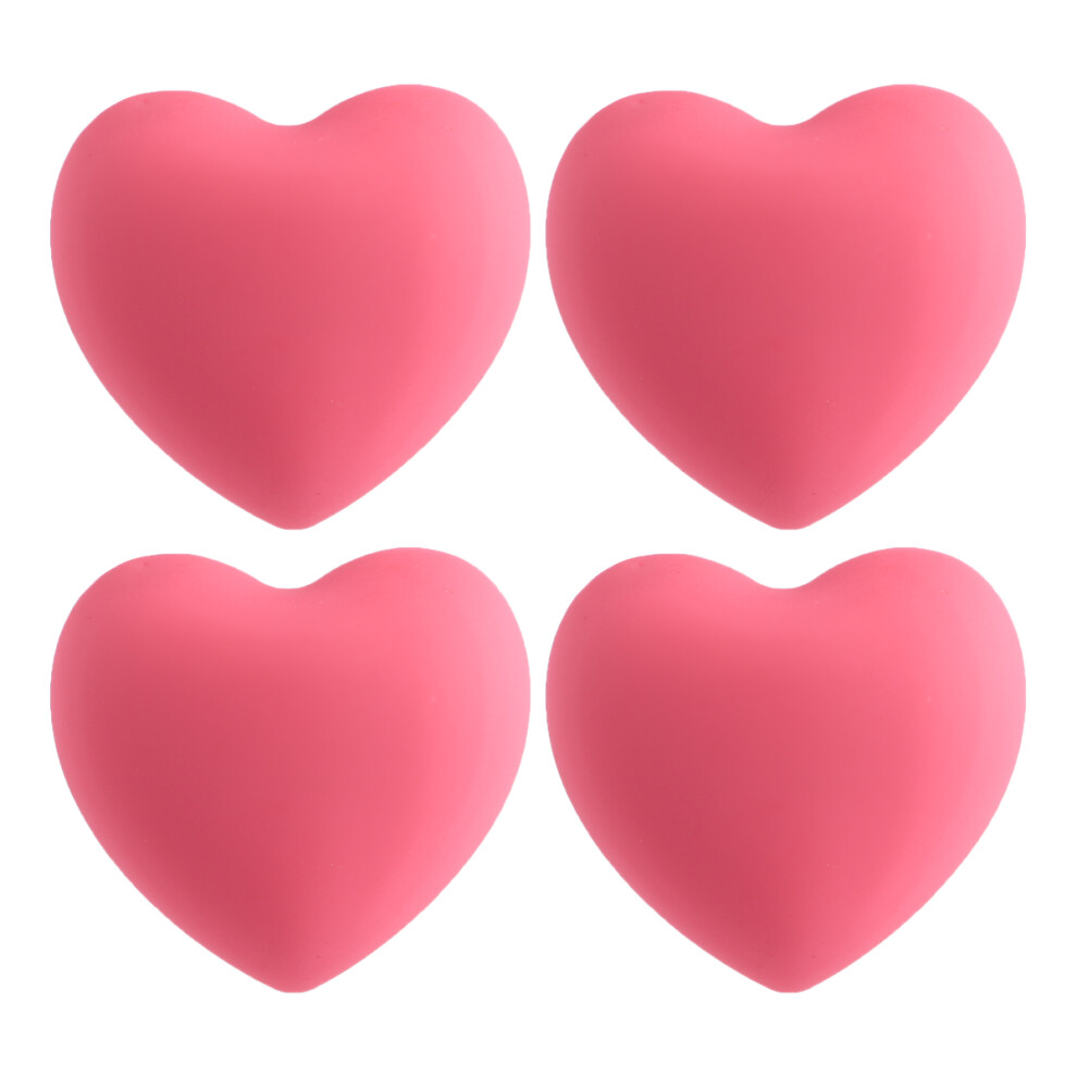4Pcs Pink Heart Handle Adorable Pull For Home Cabinet Drawer Wardrobe 3123312415557
