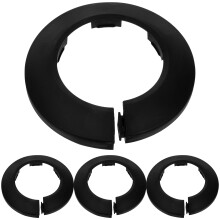 4Pcs Durable Plastic Toilet Waste Cover Flange Rings for Wall Plumbing